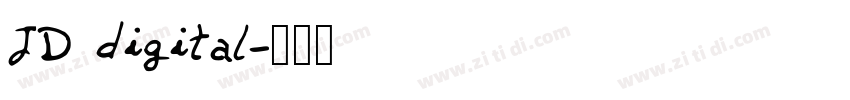 JD digital字体转换